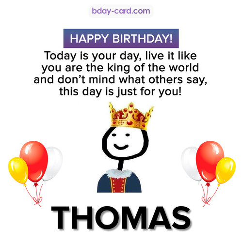 Happy Birthday Meme for Thomas