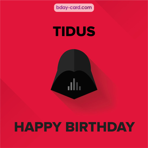 Happy Birthday pictures for Tidus with Darth Vader
