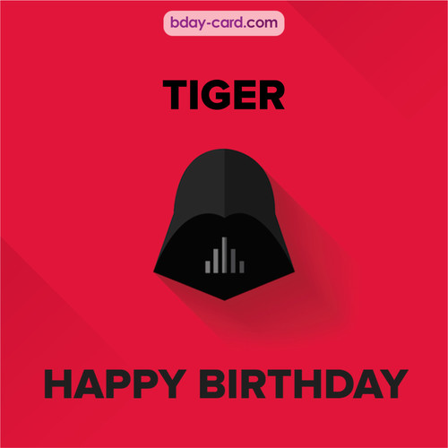 Happy Birthday pictures for Tiger with Darth Vader