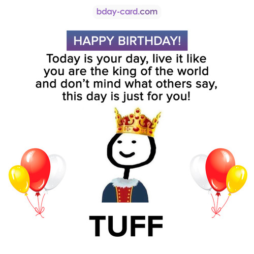 Happy Birthday Meme for Tuff