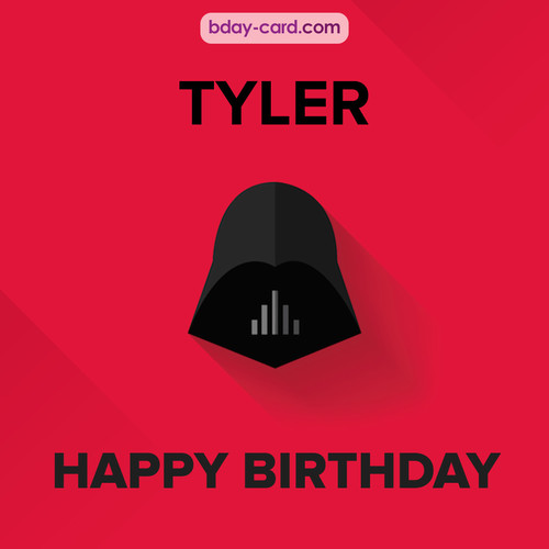 Happy Birthday pictures for Tyler with Darth Vader