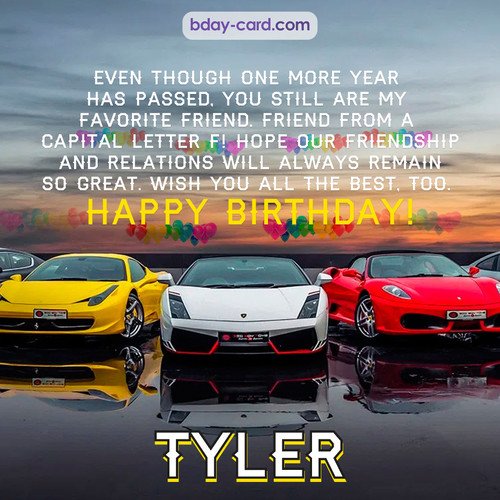 Birthday pics for Tyler with Sports cars
