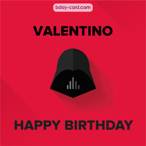 Happy Birthday pictures for Valentino with Darth Vader