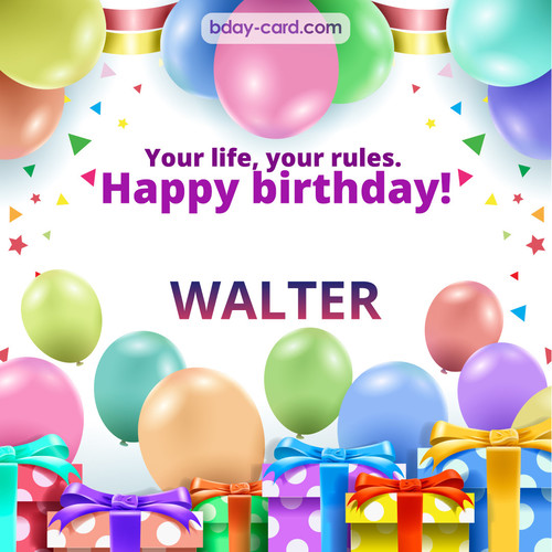Funny Birthday pictures for Walter
