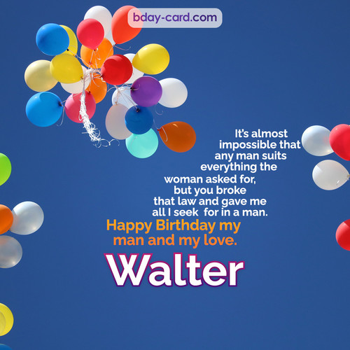 Birthday images for Walter with Balls