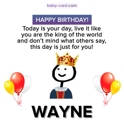 Happy Birthday Meme for Wayne