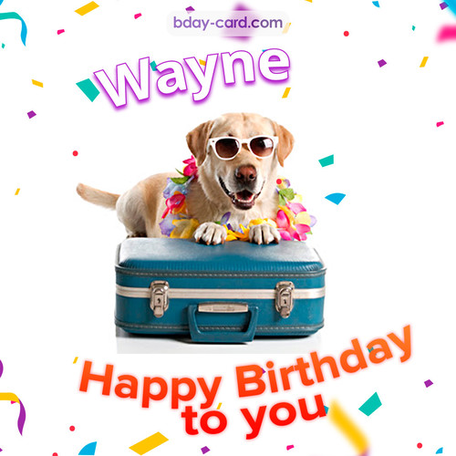 Greetings pics for Wayne with Balloons