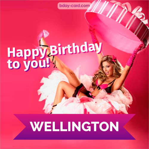 Birthday images for Wellington with lady