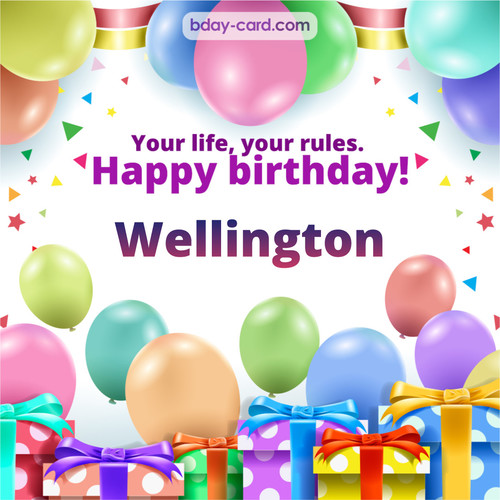 Greetings pics for Wellington with Balloons