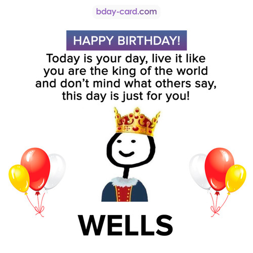 Happy Birthday Meme for Wells