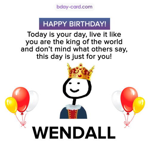 Happy Birthday Meme for Wendall