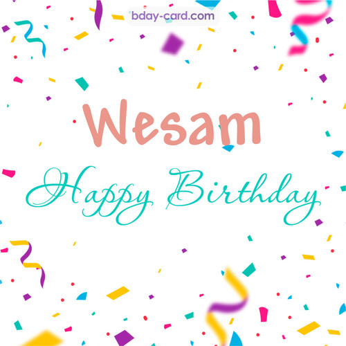 Greetings pics for Wesam with sweets