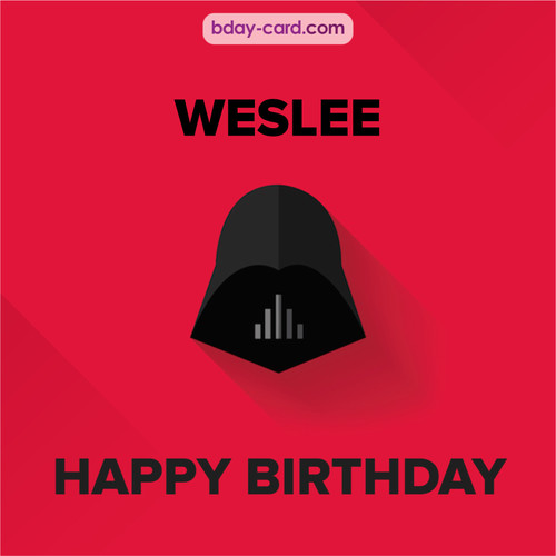 Happy Birthday pictures for Weslee with Darth Vader