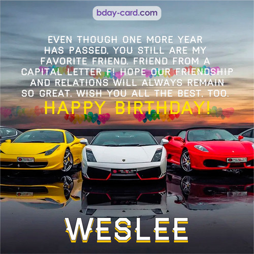 Birthday pics for Weslee with Sports cars