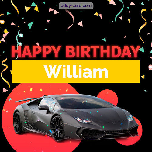 Bday pictures for William with Lamborghini