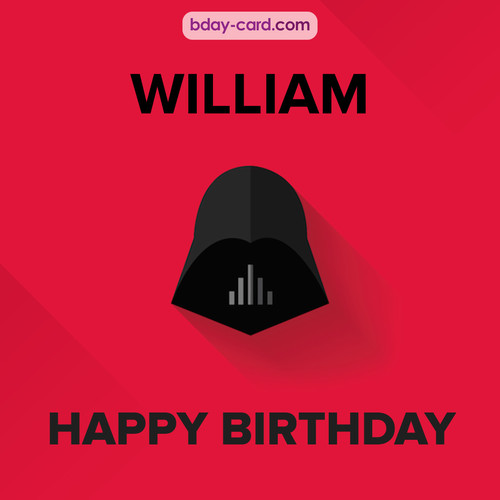 Happy Birthday pictures for William with Darth Vader