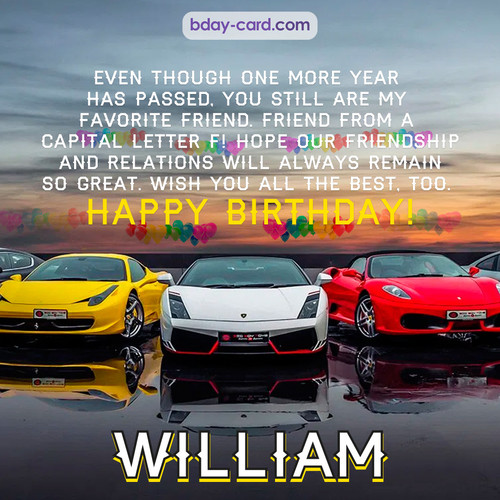Birthday pics for William with Sports cars
