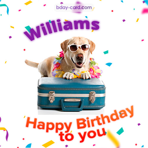 Funny Birthday pictures for Williams