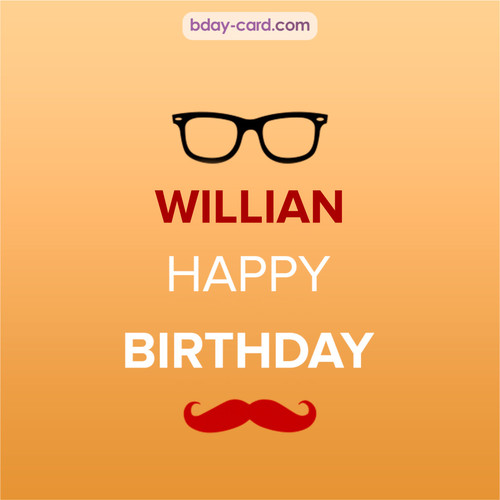 Happy Birthday photos for Willian with antennae