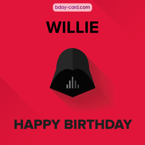 Happy Birthday pictures for Willie with Darth Vader