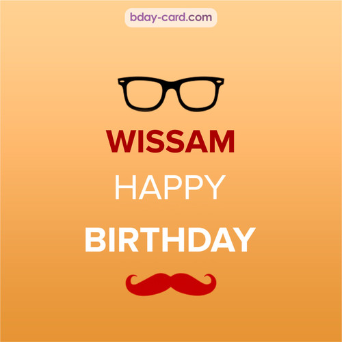 Happy Birthday photos for Wissam with antennae