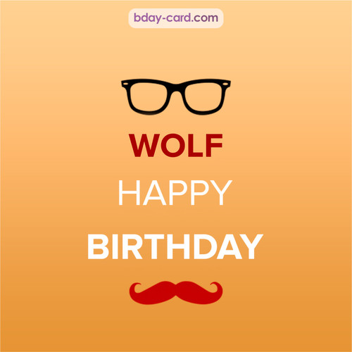 Happy Birthday photos for Wolf with antennae