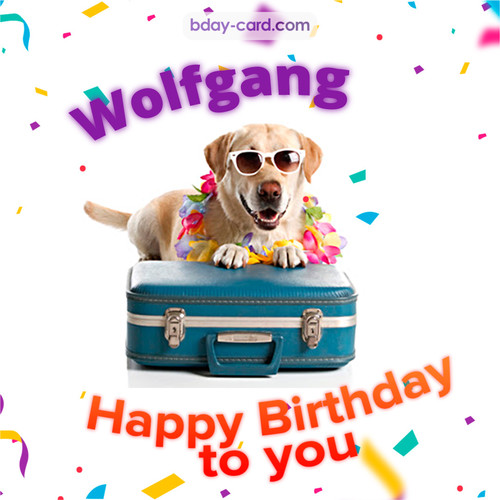 Funny Birthday pictures for Wolfgang