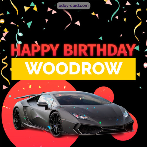 Bday pictures for Woodrow with Lamborghini