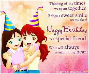 birthday wishes for special female friend