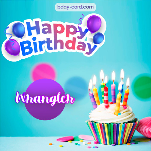 Birthday photos for Wrangler with Cupcake