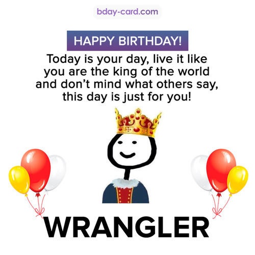 Happy Birthday Meme for Wrangler