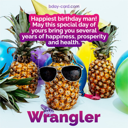 Happiest birthday pictures for Wrangler with Pineapples