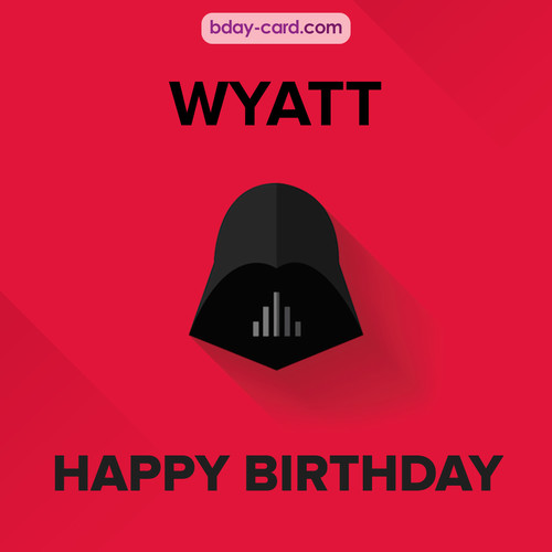 Happy Birthday pictures for Wyatt with Darth Vader