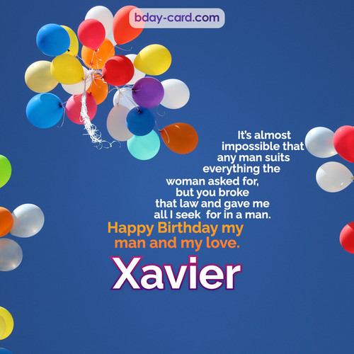 Birthday images for Xavier with Balls