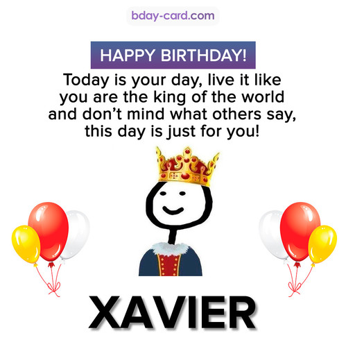 Happy Birthday Meme for Xavier