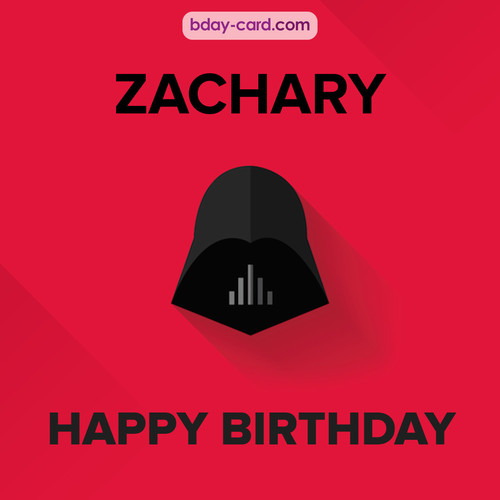 Happy Birthday pictures for Zachary with Darth Vader