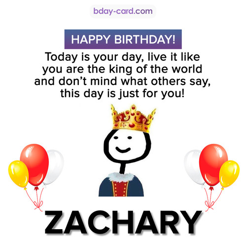 Happy Birthday Meme for Zachary