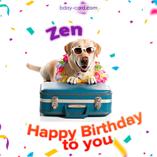 Funny Birthday pictures for Zen