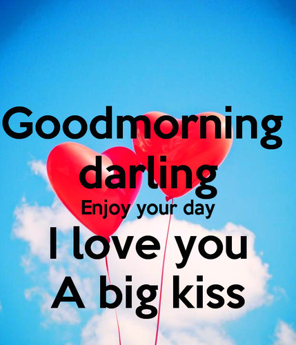 Good morning wishes against the background of balloons in...