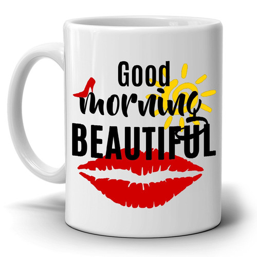 A mug for her with a good morning wish