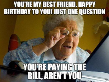 Birthday question to your best friend meme