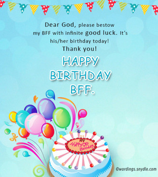 Birthday wish for best friend forever wordings and messages