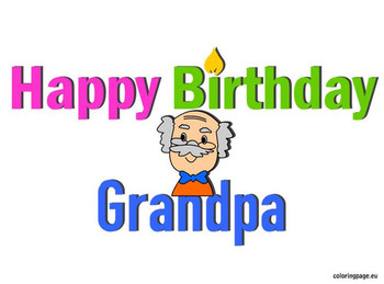 Happy birthday grandpa clipart clipartxtras