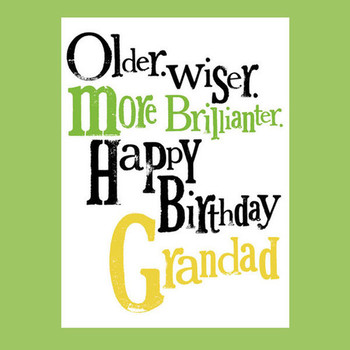 Happy birthday grandad greeting card for grandfather