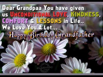 Birthday wishes for grandfather birthday images pictures
