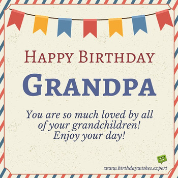 Happy birthday grandpa