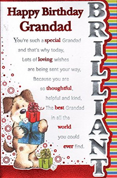 Grandad birthday card happy birthday grandad amazon co uk