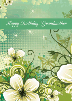 Grandmother twinkling birthday stars free grandparents ec...