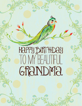 Birthday to my beautiful grandma