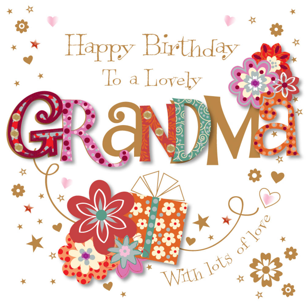 Grandma Happy Birthday greetings card 